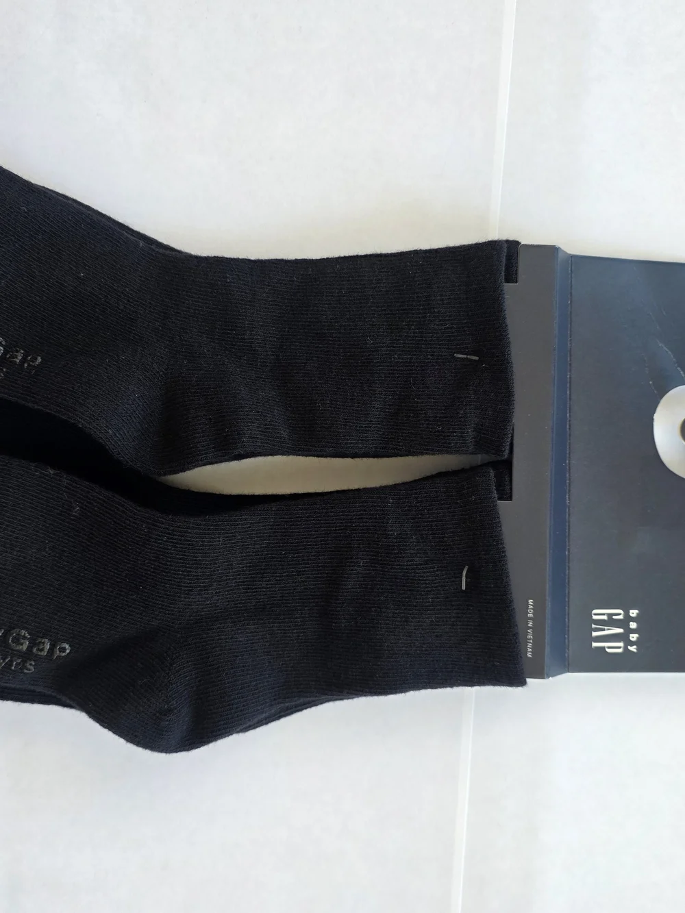 NWT 3T Navy & White Gingham Shirt with Black Socks by Gap